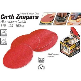 Resim Cırtlı Zımpara 180 Mm (100 Adet) / (40 - 60 - 80 - 100 - 120 Kum) 