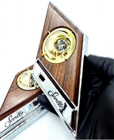 Resim BsElektronik Etiketçilere Özel Seville Lamba Direk Lambası Gazetelik Maun Gold Tasarım 