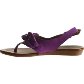 Resim Bueno Shoes Lila Deri Kadın Düz Sandalet 