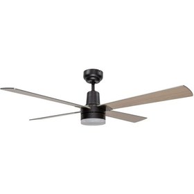 Resim Alsanfan Pilot Siyah Motorlu kahverengi Kanatlı Tavan Vantilatörü 