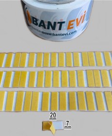 Resim Die Cut Köpük Çift Taraflı Bant 7x20mm 1 Koli Özel Şekilli Kesim 
