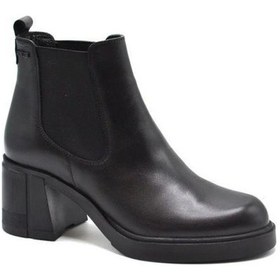 Resim Venüs 2452402k Platform Topuk Chelsi Klasik Deri Kadın Bot Siyah 