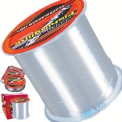 Resim 100m/500m Beyaz Şeffaf Naylon Olta İpi, Florokarbon Kaplamalı, 4.4kg-21kg Dayanıklılık, Tuzlu ve Tatlı Suya Uygun 