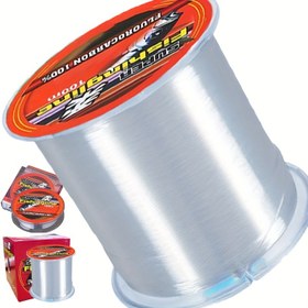 Resim 100m/500m Beyaz Şeffaf Naylon Olta İpi, Florokarbon Kaplamalı, 4.4kg-21kg Dayanıklılık, Tuzlu ve Tatlı Suya Uygun 