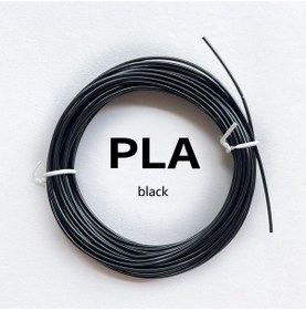 Resim Teknoartshop 10 Metre Pla Filament Siyah Renk Parçalı 1.75mm 