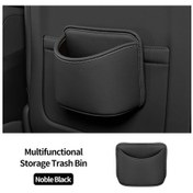 Resim Dashanshop Şık Araç Depolama Kutusu Noble Black Çöp Kovası Bardak Tutucu Düzenleyici 