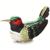 Resim Willowhaven Siyah El Boyama Mücevher Kutusu, Eşsiz Mini Yüzük Organizatörü, Vintage Dekor 