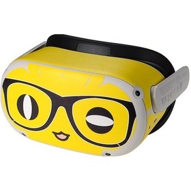 Resim Tongxida Qısyker Oculus Quest 2 Vr Gözlük Pvc Karikatür Koruyucu Çıkartmalar - Q2a003, Unikal Desen, Kıvrılmaz, Hızlı Montaj Q2a003 