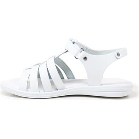 Resim Artico Bellini Beyaz Hakiki Deri Vaketa Kız Çocuk Sandalet - 26 Beyaz 