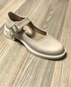 Resim PUNTO Kadın Bej Burnu Kapalı Oxford Ayakkabı 