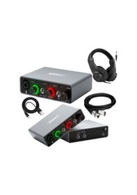 Resim Midex Glx 700gr H Üst Segment Usb Stüdyo Ses Kartı 2 Giriş 2 Çıkış 24bit/192khz Kulaklık Ve Kablo Dahil 