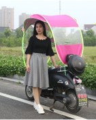 Resim Motosiklet Ve Scooter İçin Yağmurluk Tentesi Mor 