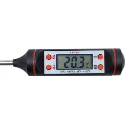 Resim Kompakt Taşınabilir Dijital Cep Termometresi, Hızlı ve Güvenilir Ölçüm Sağlar. 