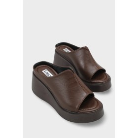 Resim Capone Outfitters Shandee Dolgu Topuklu Kadın Terlik 
