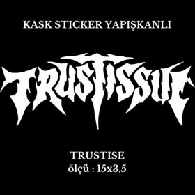 Resim Motor Kask Sticker TRUSTISE 