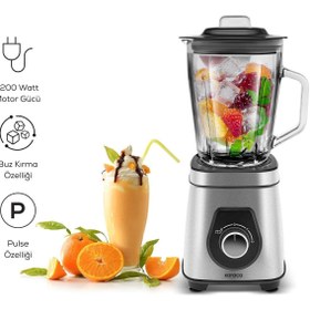 Resim teknotrust Resmi Distribütör Garantili Inox Quick Mix 1200W Smoothie Blender - 9855 50 Hz / 60 Hz 500+ ml 220 