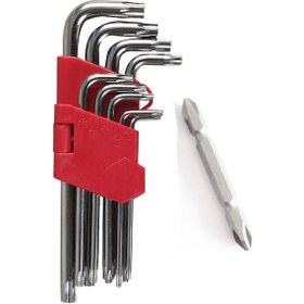 Resim Bdm Yıldız Alyan Anahtar Takımı Delikli Set Kısa Alyan 