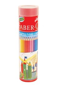 Resim Faber 24'lü Kuru Boya Kalemi Metal Tüp Beyaz 