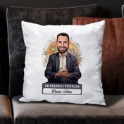 Resim Karikatürlü En İyi Erkek Psikolog Yastık 