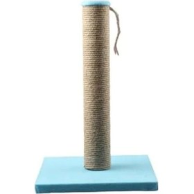 Resim Açık Mavi Renkli Kedi Tırmalama Tahtası, 40 Cm 