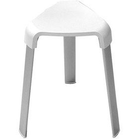 Resim Banyo Taburesi Alu. Beyaz M-kv17-01 Siyah 