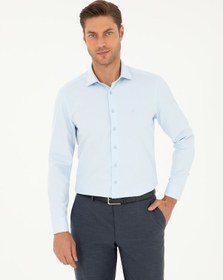 Resim Pierre Cardin Erkek Açık Mavi Gömlek Desenli 50298046-vr003 Açık Mavi 