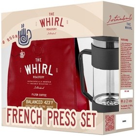 Resim The Whirl Filtre Balanced 423 F Çekilmiş Kahve 250 Gr + French Press Hediyeli Filtre 