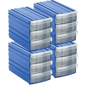 Resim Sembol Y93 Plastik Çekmeceli Kutu 12 Çekmeceli 