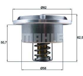 Resim TERMOSTAT 86°C RENAULT TRUCKS, VOLVO DEUTZ-FAHR MIDLUM DXI-DEUTZ 