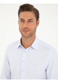 Resim Pierre Cardin Erkek Açık Mavi Gömlek Desenli 50294742-vr003 Açık Mavi 