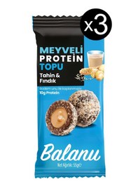 Resim Meyveli Tahinli & Fındıklı Protein Topları 55gr X3 Adet 
