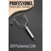Resim Patates Ezici 304 Paslanmaz Çelik Havuç Muz Avokado Ezici 