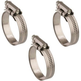 Resim 3 Adet W4 Hortum Kelepçesi 25-40 mm Ayarlı 304 Kalite Paslanmaz 