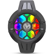 Resim Novahub Hsxj P10 Taşınabilir Soğutucu: Hızlı Isı Dağıtım, Geniş Uyumluluk, Renkli Led Işık Siyah/beyaz, 7,9x5,8x3,8 Cm 