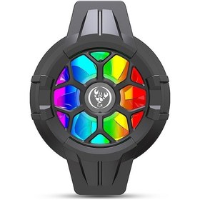 Resim Novahub Hsxj P10 Taşınabilir Soğutucu: Hızlı Isı Dağıtım, Geniş Uyumluluk, Renkli Led Işık Siyah/beyaz, 7,9x5,8x3,8 Cm 