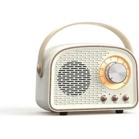Resim Zigver Retro Bluetooth Hoparlör Sevimli Mini Hoparlör Taşınabilir Kablosuz Hoparlör Ev Açık Seyahat Için Vintage Dekor, Kızlar Için Hediyeler 