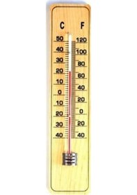 Resim Ahis Derece Termometre Ahşap Duvar Tipi 