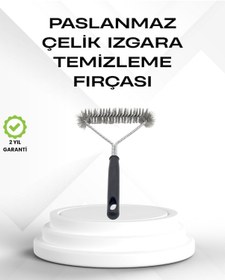 Resim Cosmotex Tel Izgara Temizleme Fırçası Bbq Sonrası Kolay Temizlik 