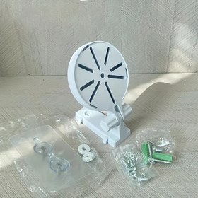 Resim 1pc Ev Güvenlik Sistemleri ile Uyumlu, ABS Malzeme, Delmesiz Adhezif Montaj, Akıllı Güvenlik Kamera için Evrensel Ayarlanabilir Duvar Montaj Braketi 