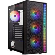 Resim Bıtfenıx LIGHT 4 Fan RGB Mid Tower ATX Bilgisayar Kasası Siyah 