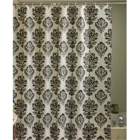 Resim Primanova Yankı Siyah Banyo Duş Perdesi Tek Kanat 180X200 Peva 