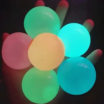 5 adet/Parlayan Tavan Yapışkanlı Hedef Topu Basınç Giderici Top, Kolay Temizlenir, Dayanıklı DIY El Sanatları, Aileler ve Mutfak Partileri için Uygun