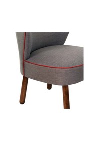 Resim Marine Tekli Koltuk - Gri 