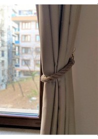 Resim 50 Cm Otantik Kalın Halat Perde Tutacağı (20Mm) 