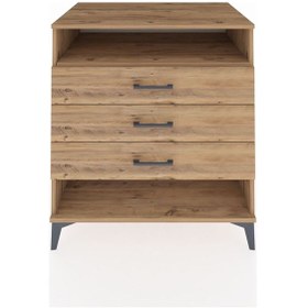 Resim Kronos Şifonyer Tek Raflı 3 Çekmeceli 88x59x96 Çam-çam Çam 