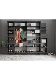 Resim Açelya Portmanto Vestiyer Füme M7 270 cm 