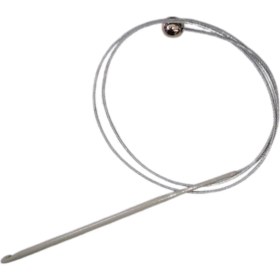 Resim Pazarcan Misinalı Çelik Stoplu Tığ Şiş 4,5 Numara 60 cm 