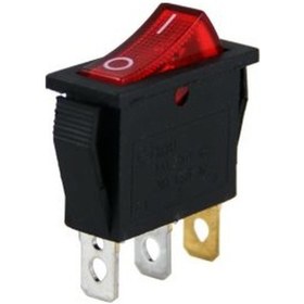 Resim Ic-113 Dar Işıklı Anahtar On-Off Kırmızı Renk 