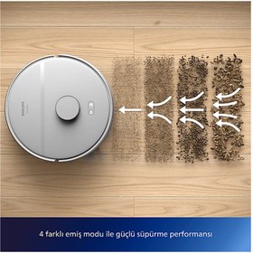 Resim Philips 2000 Serisi Robot Süpürge Beyaz XU2000/22 Beyaz 
