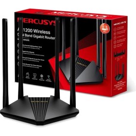 Resim Mercusys MR30G, AC1200 Mbps, Gigabit Portları, Fiber Destekli, Access Point Modu, Mobil Uygulama ile Kolay Kurulum, Vpn Destekli, Mu-Mimo ve Beamforming Özellikli, Dual-Band Wi-Fi 5 Router 